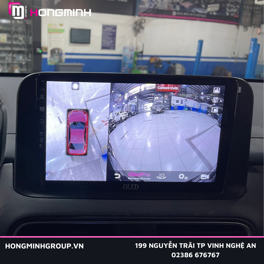 màn hình cảm ứng Android với hệ thống 4 mắt camera 360 toàn cảnh