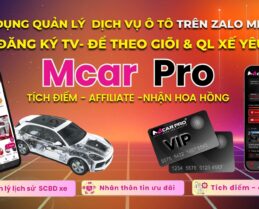 Đăng ký thành viên trên ứng dụng Mcar pro